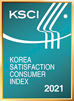 Odznaka zwycięzcy plebiscytu Korea Consumer Satisfaction Index 2021 za elektryczny aspirator do nosa Nosiboo Pro