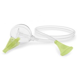 Ustny aspirator do nosa Nosiboo Eco dla niemowląt wykorzystujący siłę Twoich płuc
