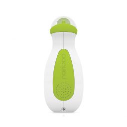 Przenośny aspirator do nosa Nosiboo Go dla niemowląt do oczyszczania małych nosków w podróży: widok z tyłu